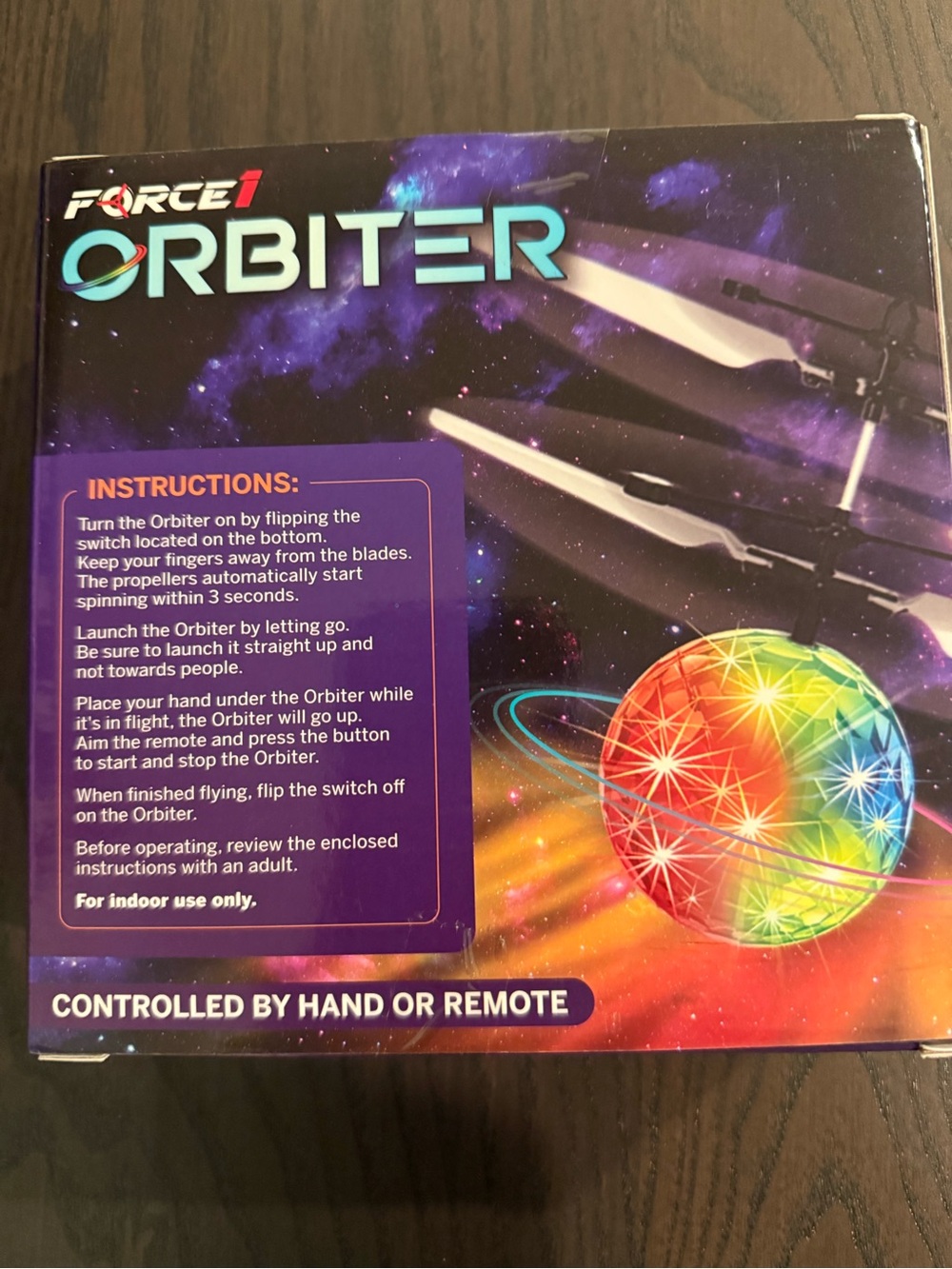 Force1 Orbiter Hand-Controlled LED Orb - Multicolor - Picture 2 of 2